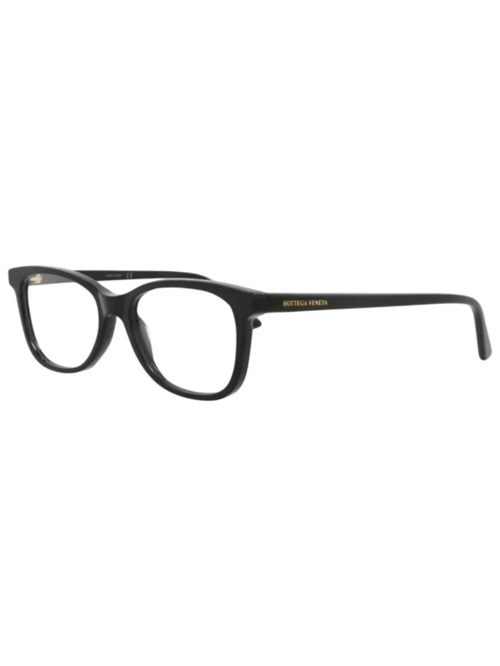 New Bottega Veneta Women's Eyeglasses Square Rectangle Acetate Frame Black Black